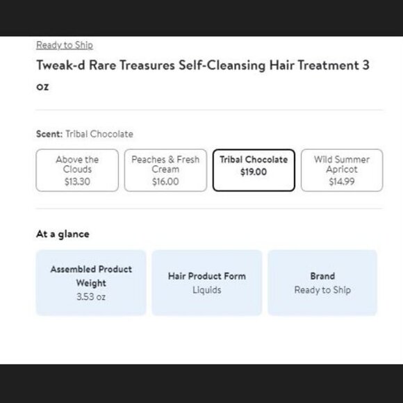 NEW and unopened 2 Tribal Chocolate cleansing hair treatments Tweak'd by Nature - Picture 7 of 7